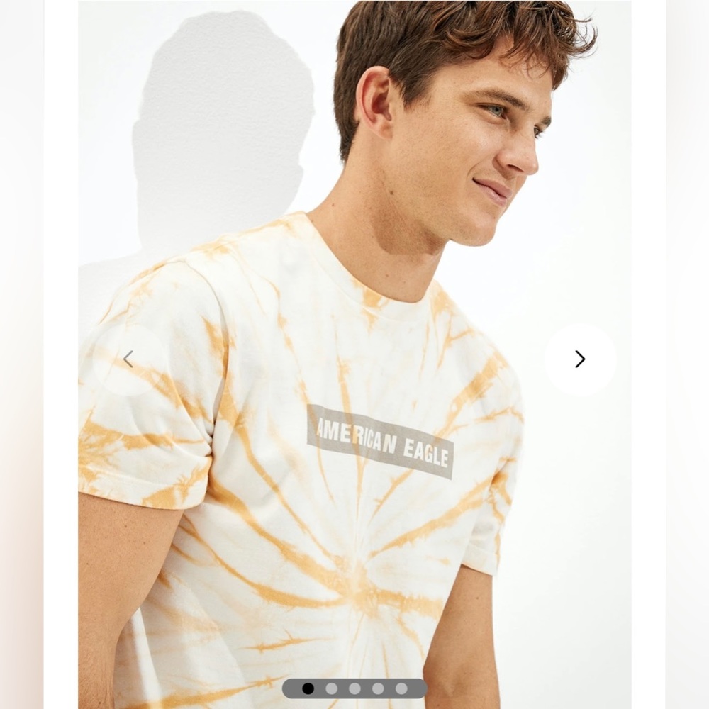 American Eagle Tie Dye T-Shirt Super Soft Standard Fit Medium